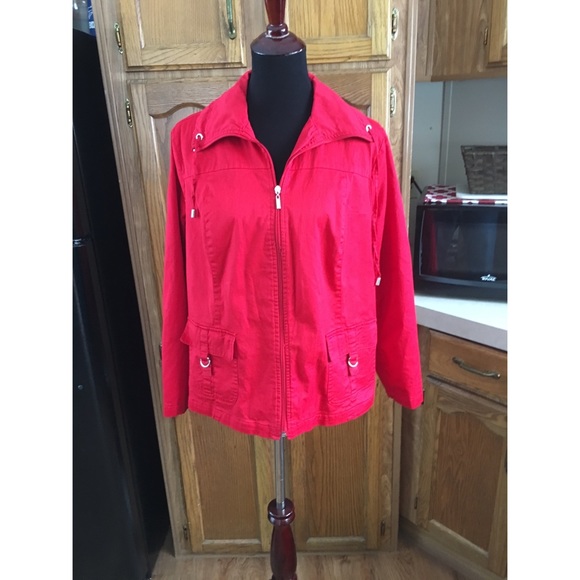 Studio Works Jackets & Blazers - Studio Works Red Jacket Size 1X